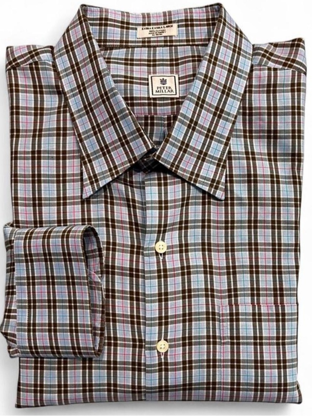 Peter Millar Long Sleeve Dress Shirt 2XL